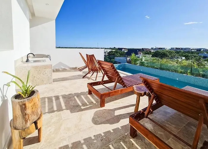 Tequila Sunrise103 Plunge Pool Access Tulum